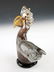 CHARMING ART GLASS PELICAN SILVER FOIL - 3