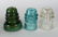 LOT OF 10 GLASS INSULATORS - 2