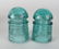 LOT OF 10 GLASS INSULATORS - 3
