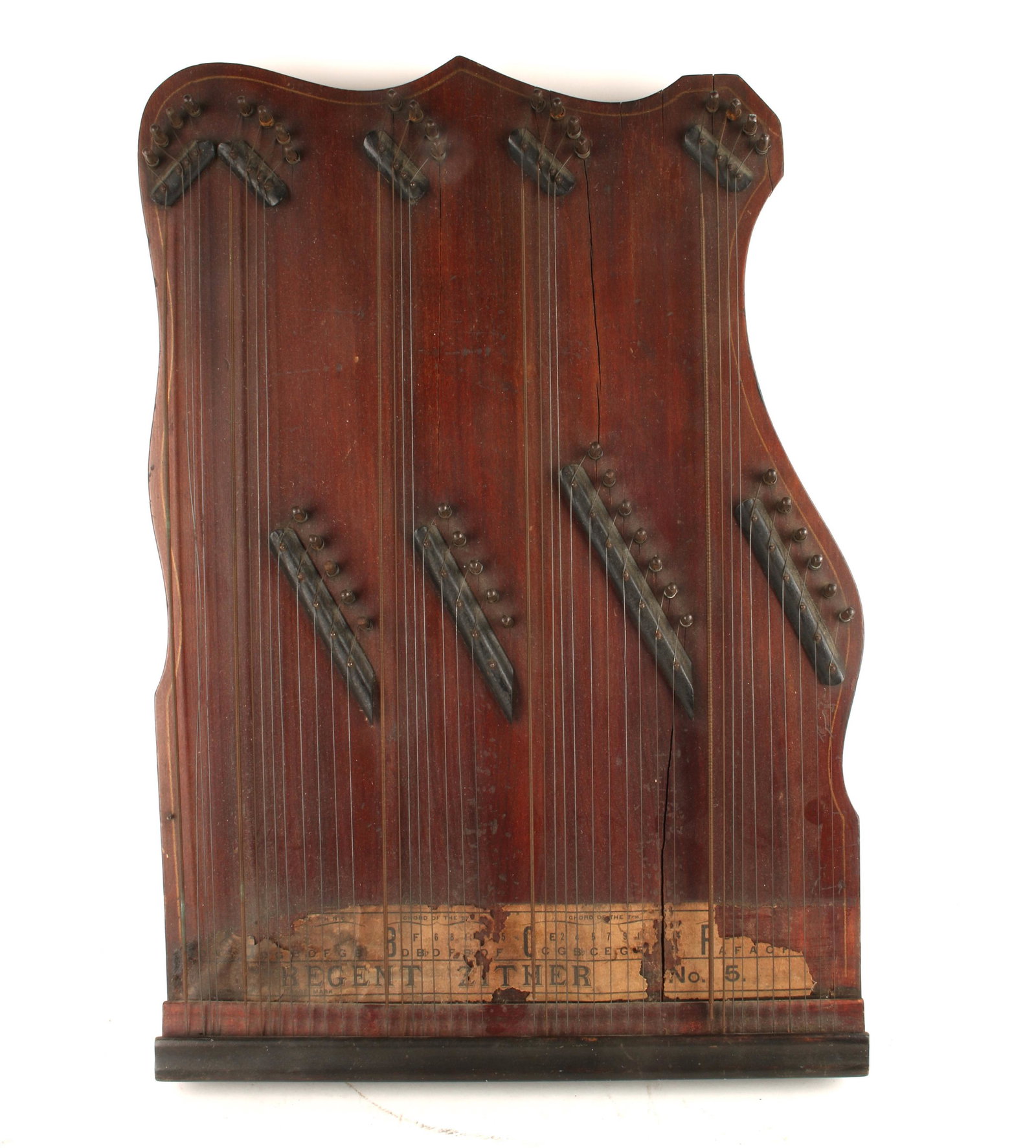 ANTIQUE REGENT ZITHER #5: ANTIQUE REGENT ZITHER #5: Antique instrument lovely enough to decorate any music lover's space. 20" X 14" $100 - $200 Shipping: