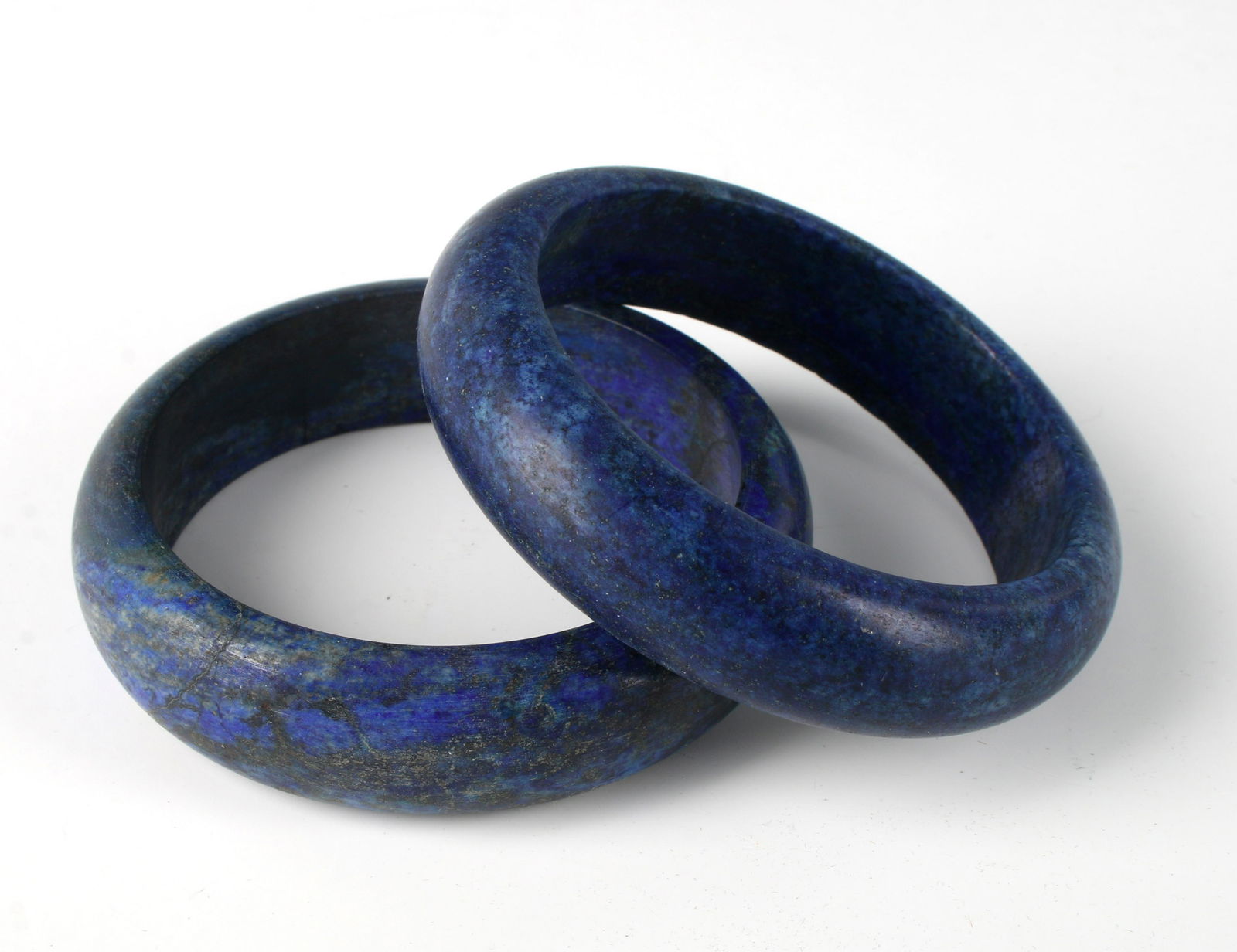 PAIR OF LAPIS BANGLES (1 of 4)