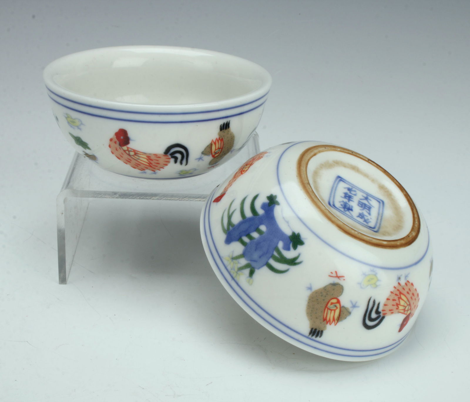 2 ROOSTER TEA CUPS (1 of 5)