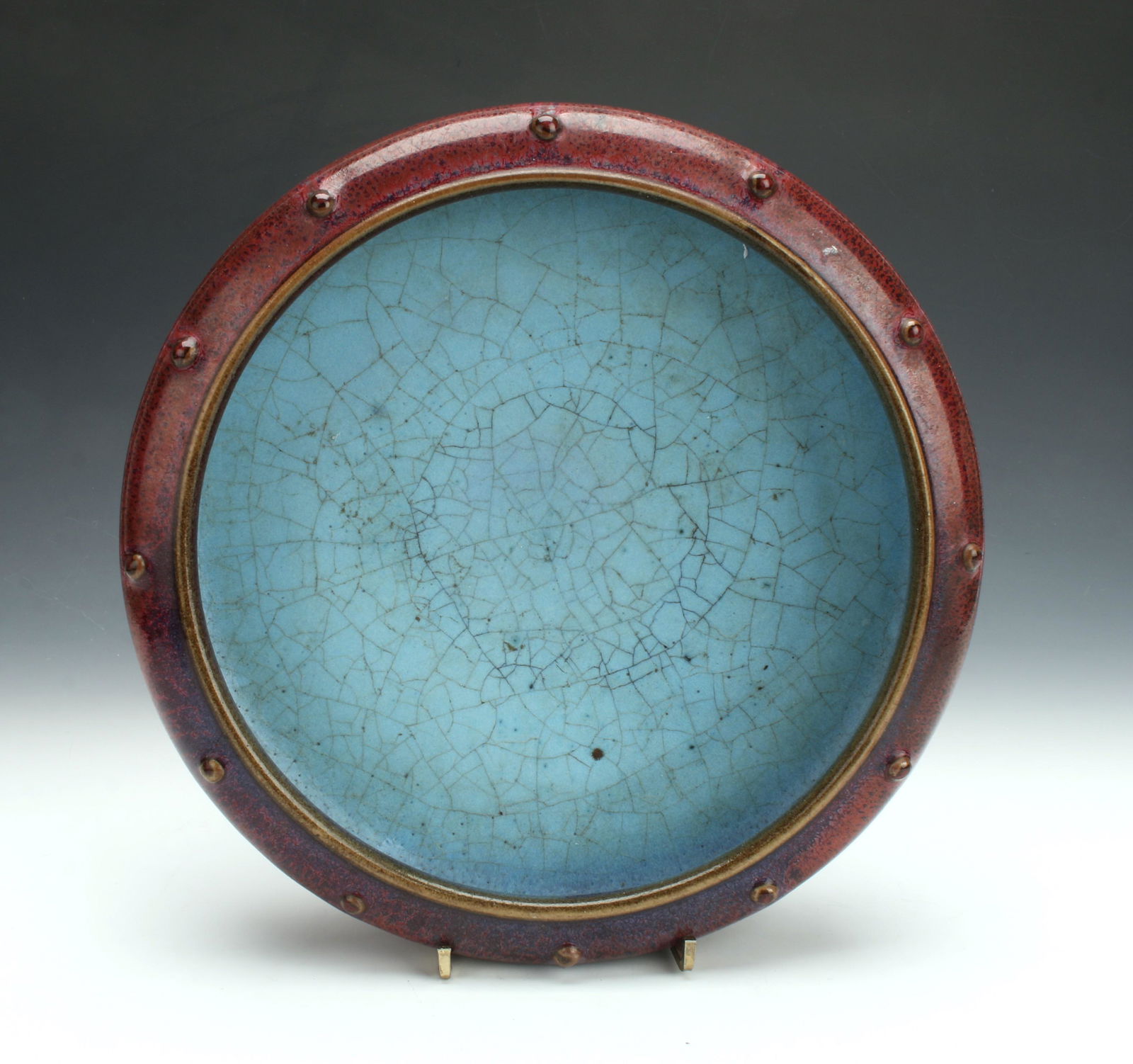 DEEP RED OIL SPOT GLAZE BRUSH WASHER (1 of 6)