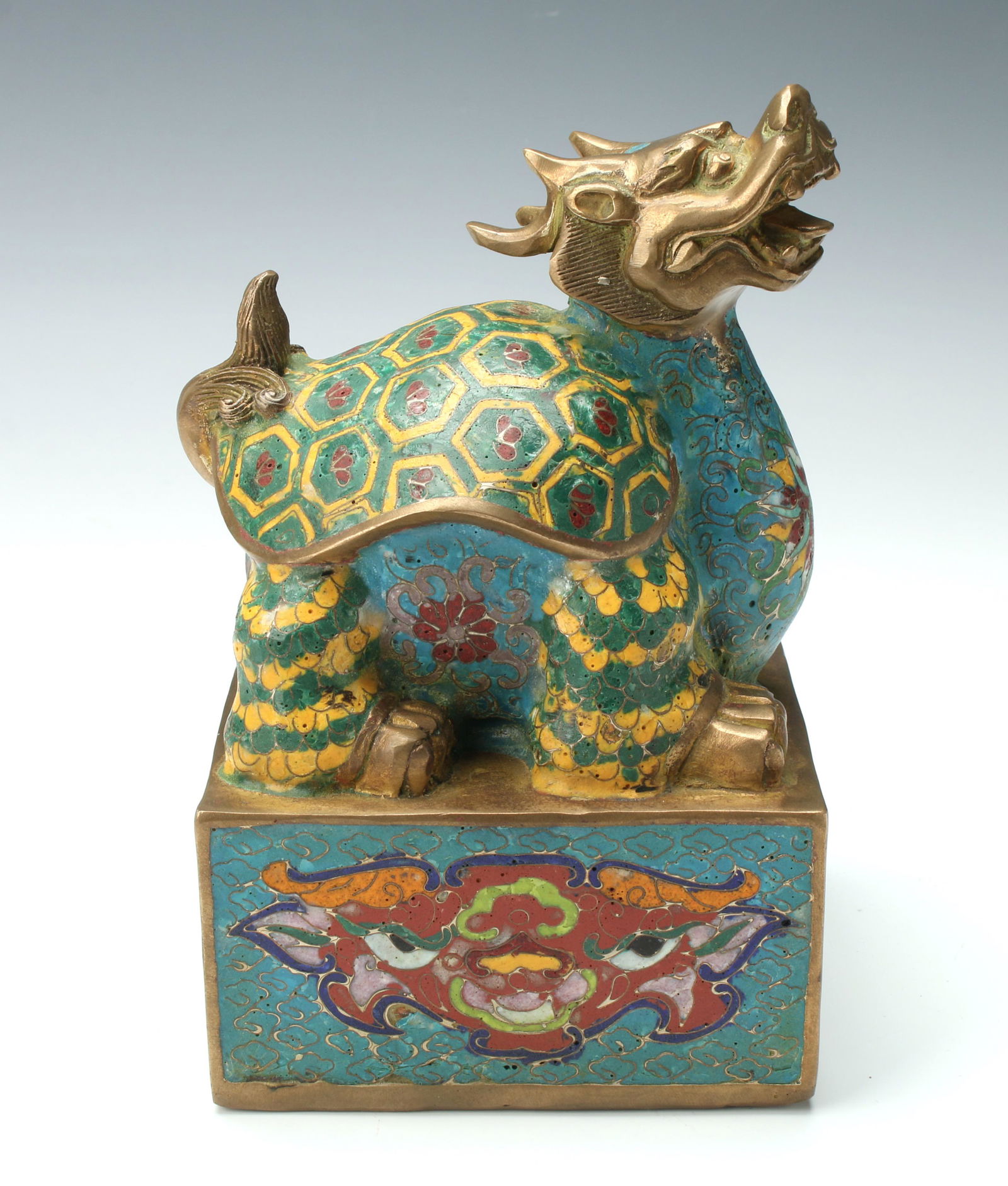 CLOISONNE DRAGON TURTLE SEAL (1 of 7)