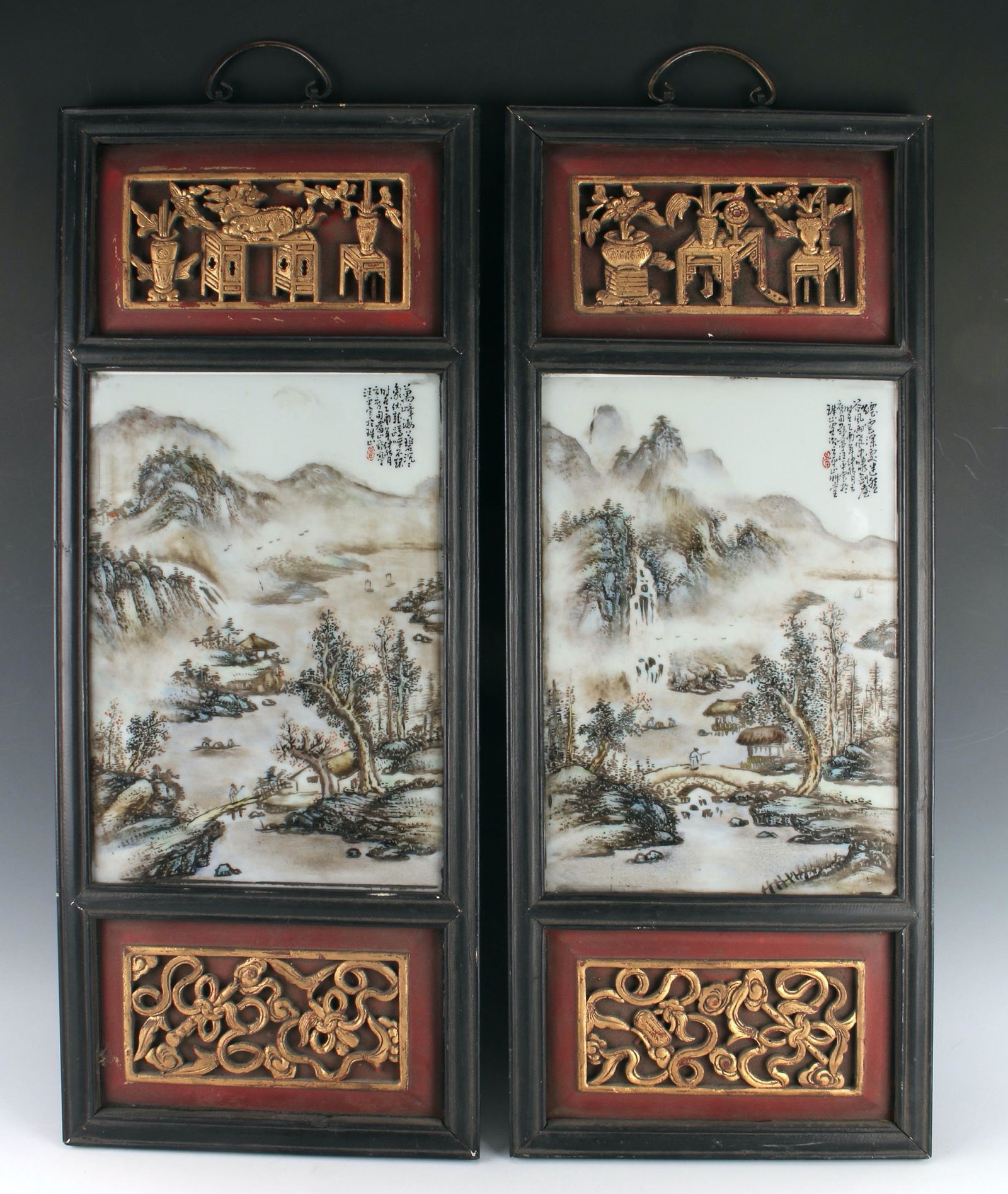 FRAMED PLAQUE OF MOUNTAINS (1 of 10)