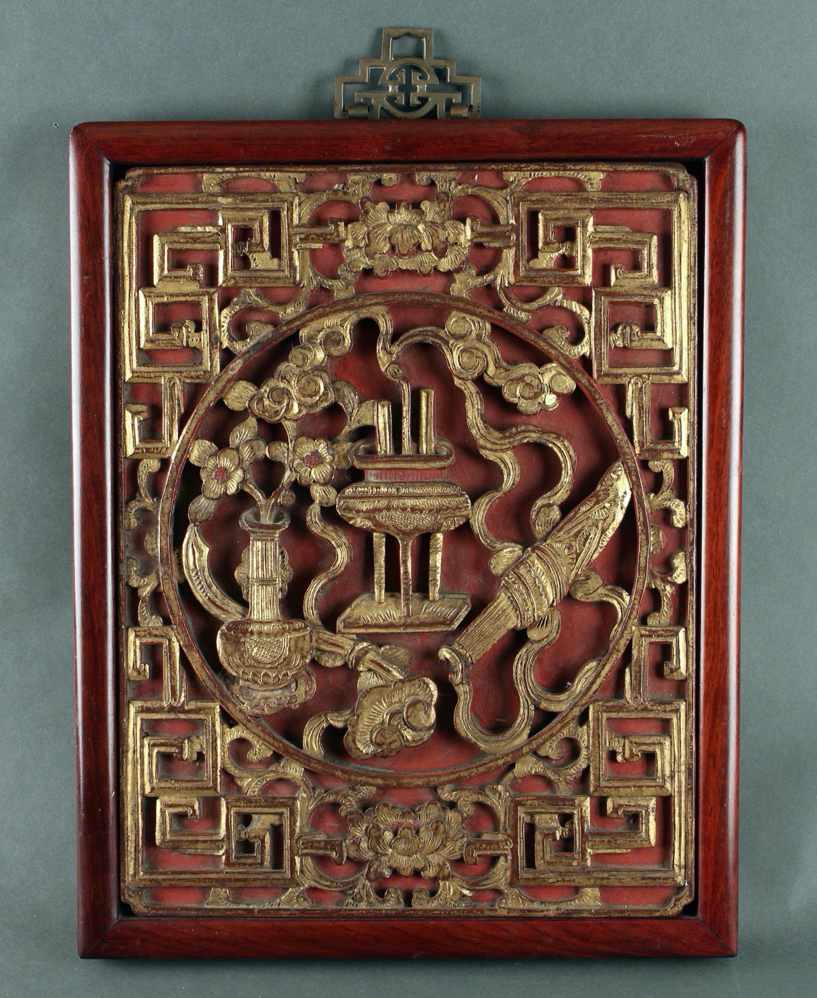 CARVED SCHOLAR'S ITEMS PANEL (1 of 5)
