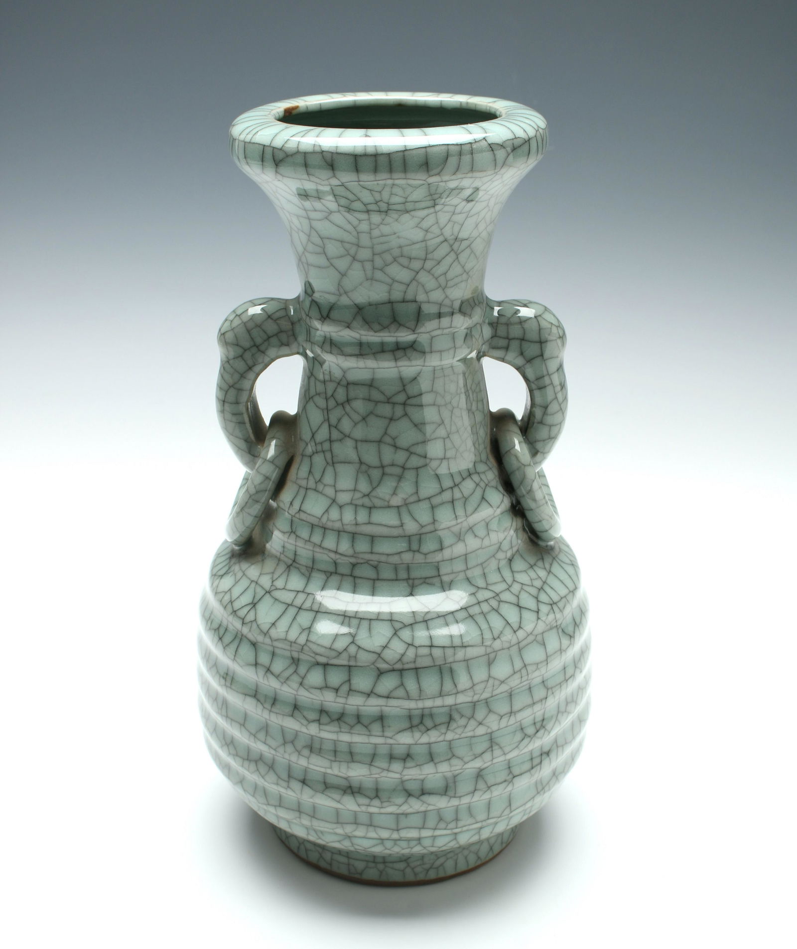 CELADON CRACKLE VASE (1 of 6)