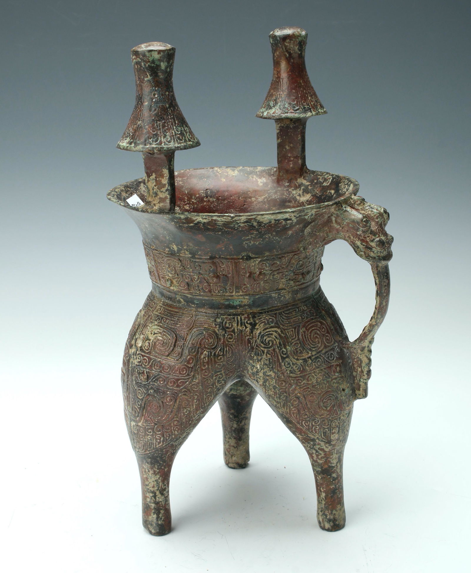 ARCHAIC BRONZE HANDLED CENSER (1 of 7)