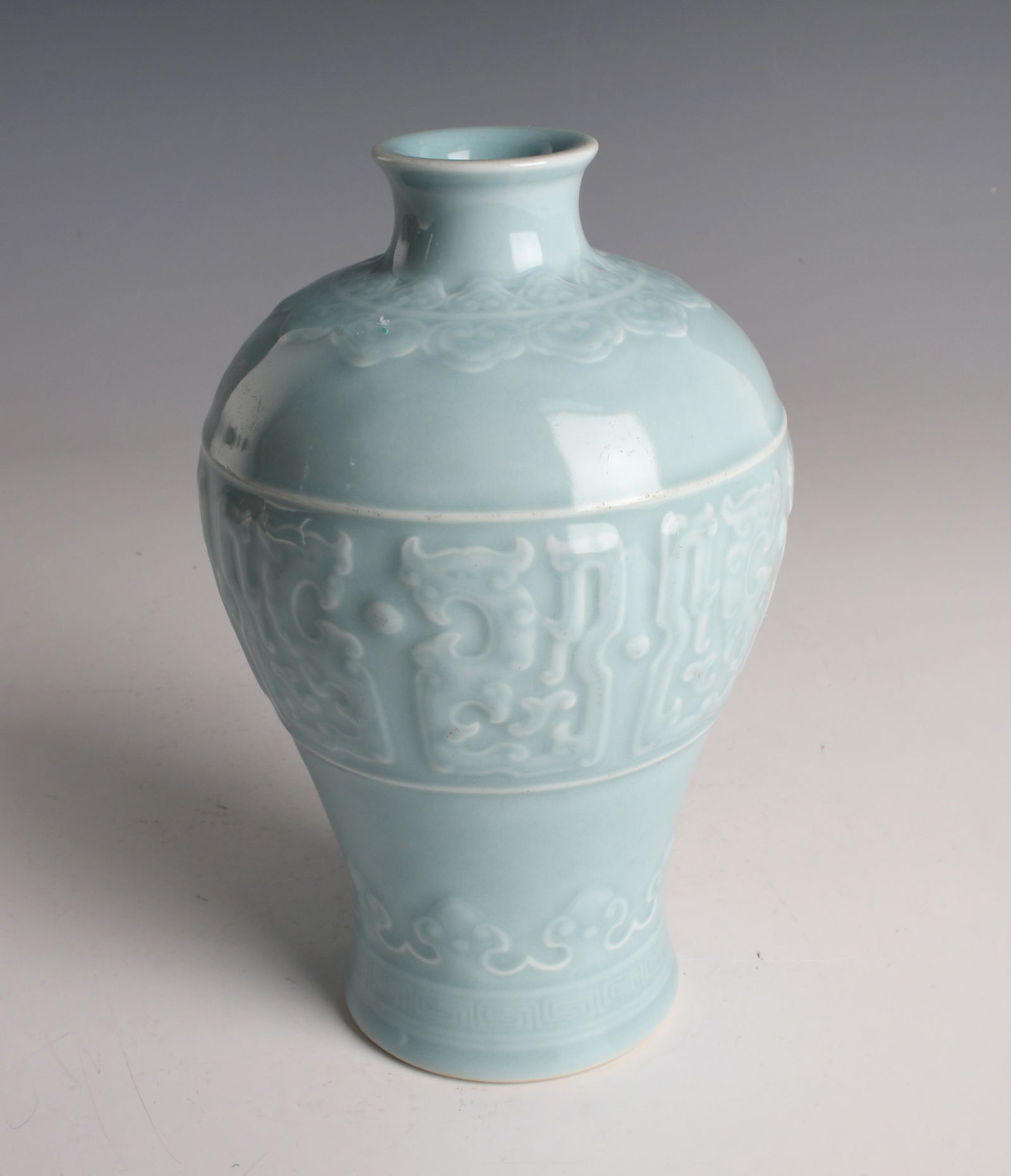 SMALL PALE BLUE MEIPING VASE (1 of 7)