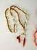 LOT OF BRANCH CORAL, COWRIE SHELL, BONE NECKLACES - 6