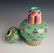 TWO PART GREEN VASE - 2
