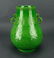 BRIGHT GREEN CARVED ARCHAIC DRAGON VASE - 4
