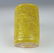 CARVED GARDEN SCENE YELLOW BRUSH POT - 2