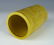 CARVED GARDEN SCENE YELLOW BRUSH POT - 3