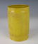 CARVED GARDEN SCENE YELLOW BRUSH POT - 4