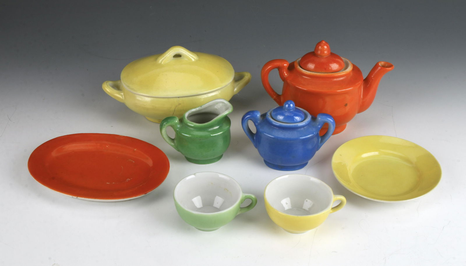 fiestaware children's tea set