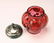 LATE VICTORIAN CRANBERRY GLASS LOBED JAR - 3