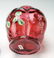 LATE VICTORIAN CRANBERRY GLASS LOBED JAR - 4