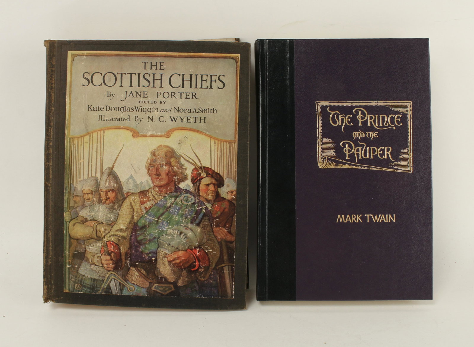 SCOTTISH CHIEFS, WYETH 1937, PRINCE & PAUPER 1988: The Scottish Chiefs by Jane Porter, Illustrated by N.C. Wyeth. Charles Scribner's Sons, 1937. Hardcover. Condition: Good. Cover worn, esp. at edges. The P