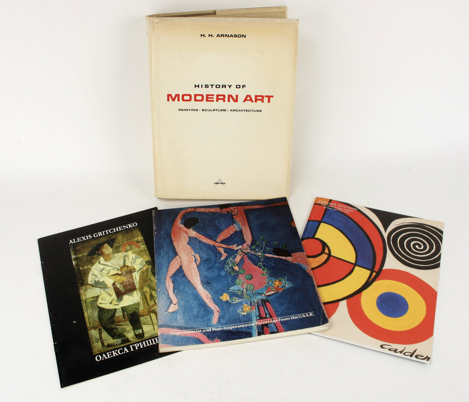 4 REFERENCE BOOKS ON ART STYLES: Hard cover and paperback. Including modern art and impressionist. 9" X 12" $20 - $40 Please contact us for high resolution images of this lot. Shipping: W