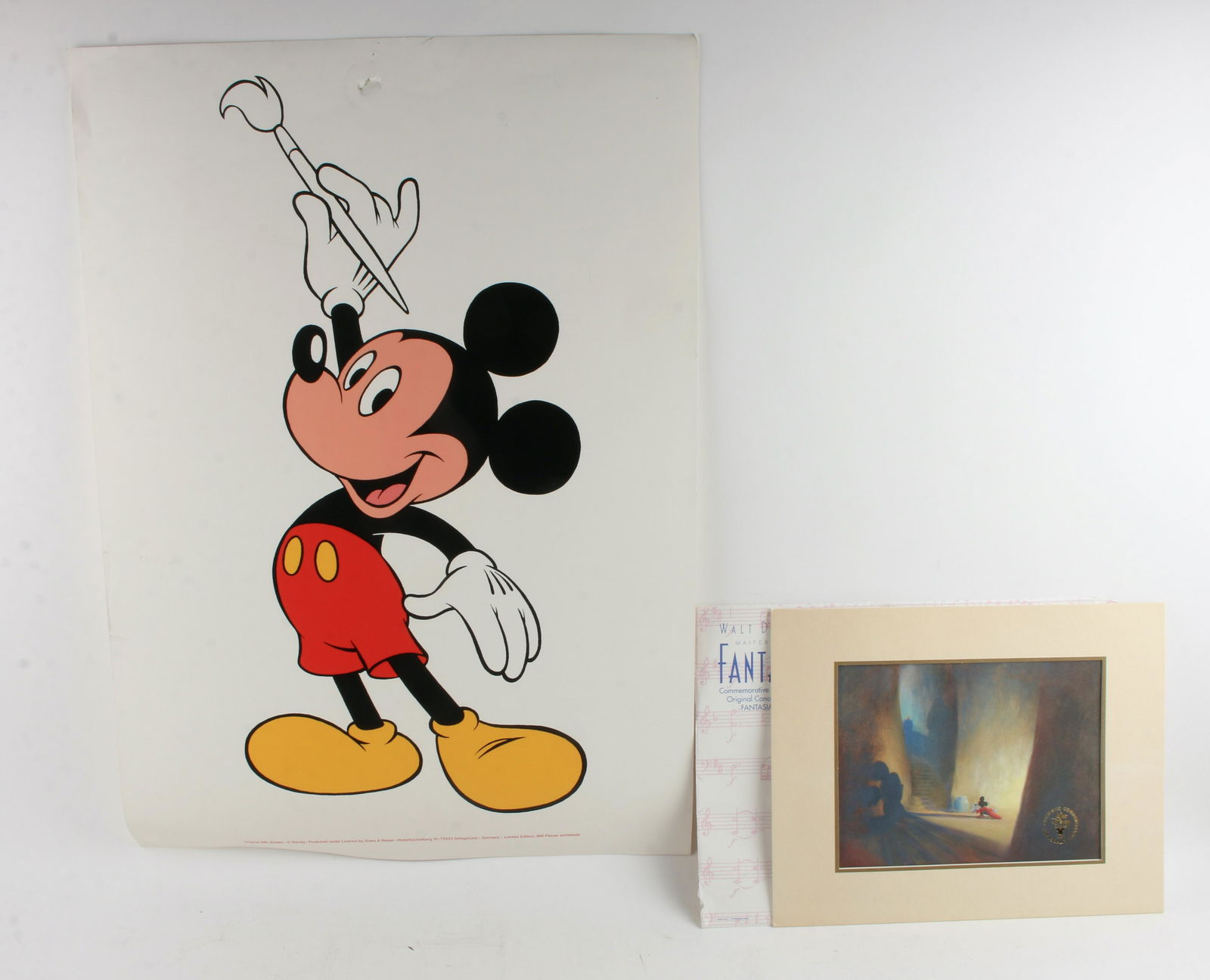 FANTASIA LITHOGRAPH & MICKEY MOUSE SILK SCREEN (1 of 8)