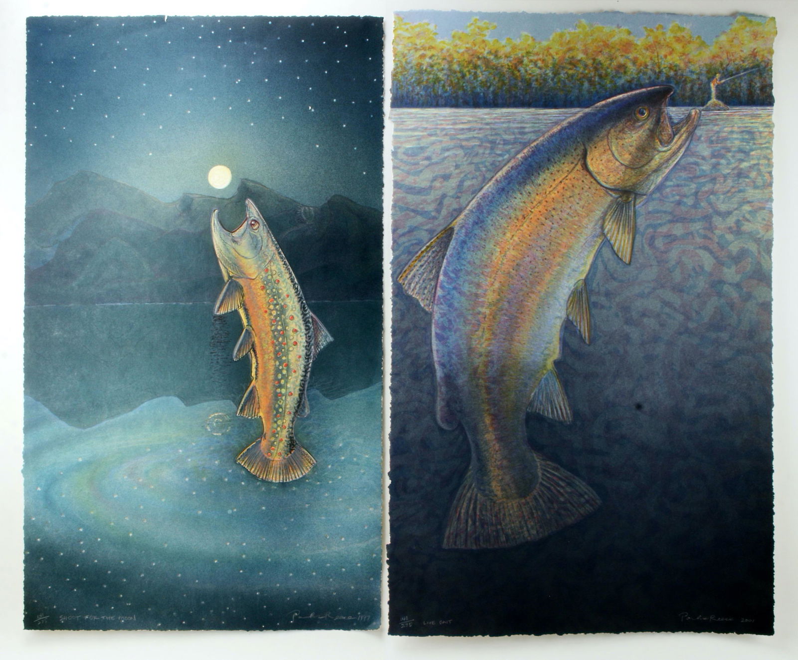 2 SIGNED NUMBERED LITHOGRAPHS BY PARKS REECE (1 of 7)