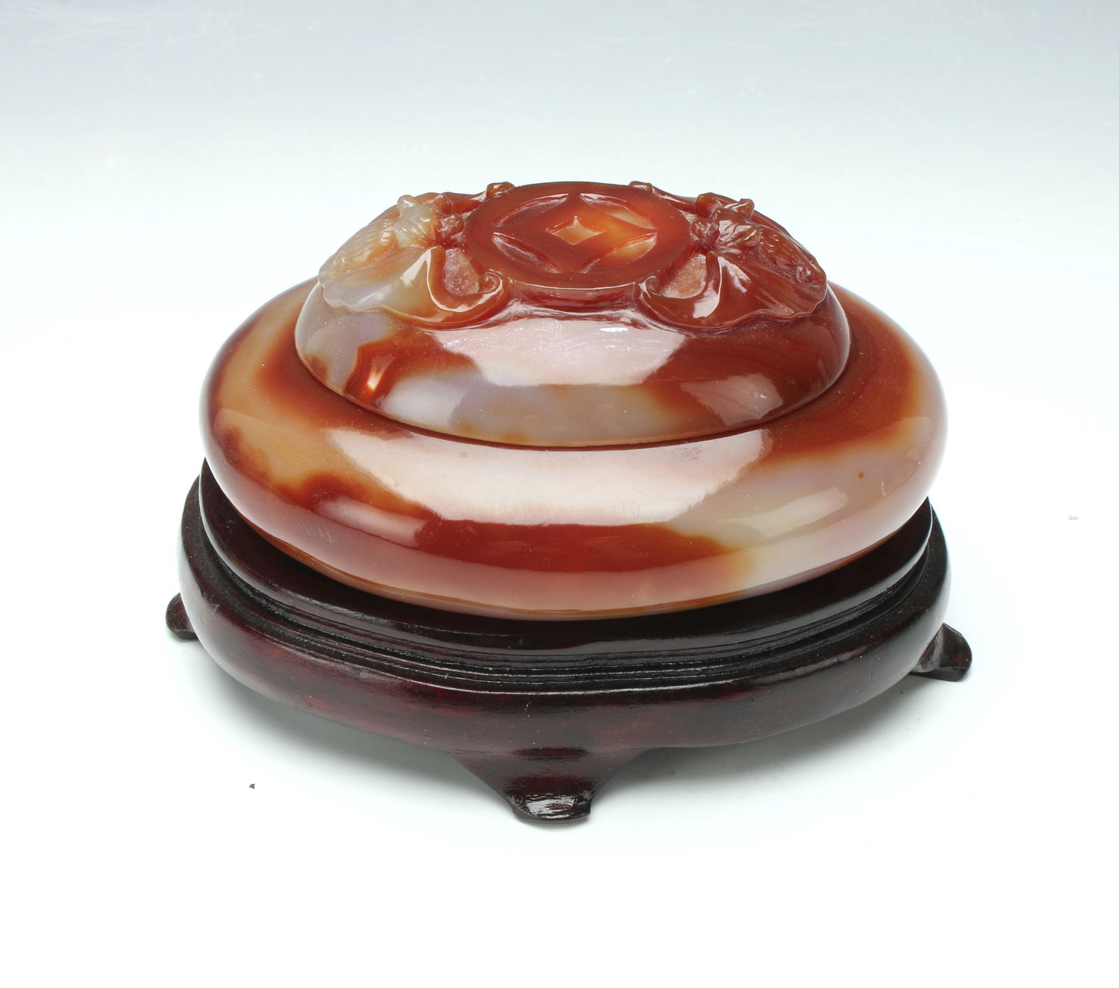 OVAL AGATE BOX ON CUSTOM STAND (1 of 6)