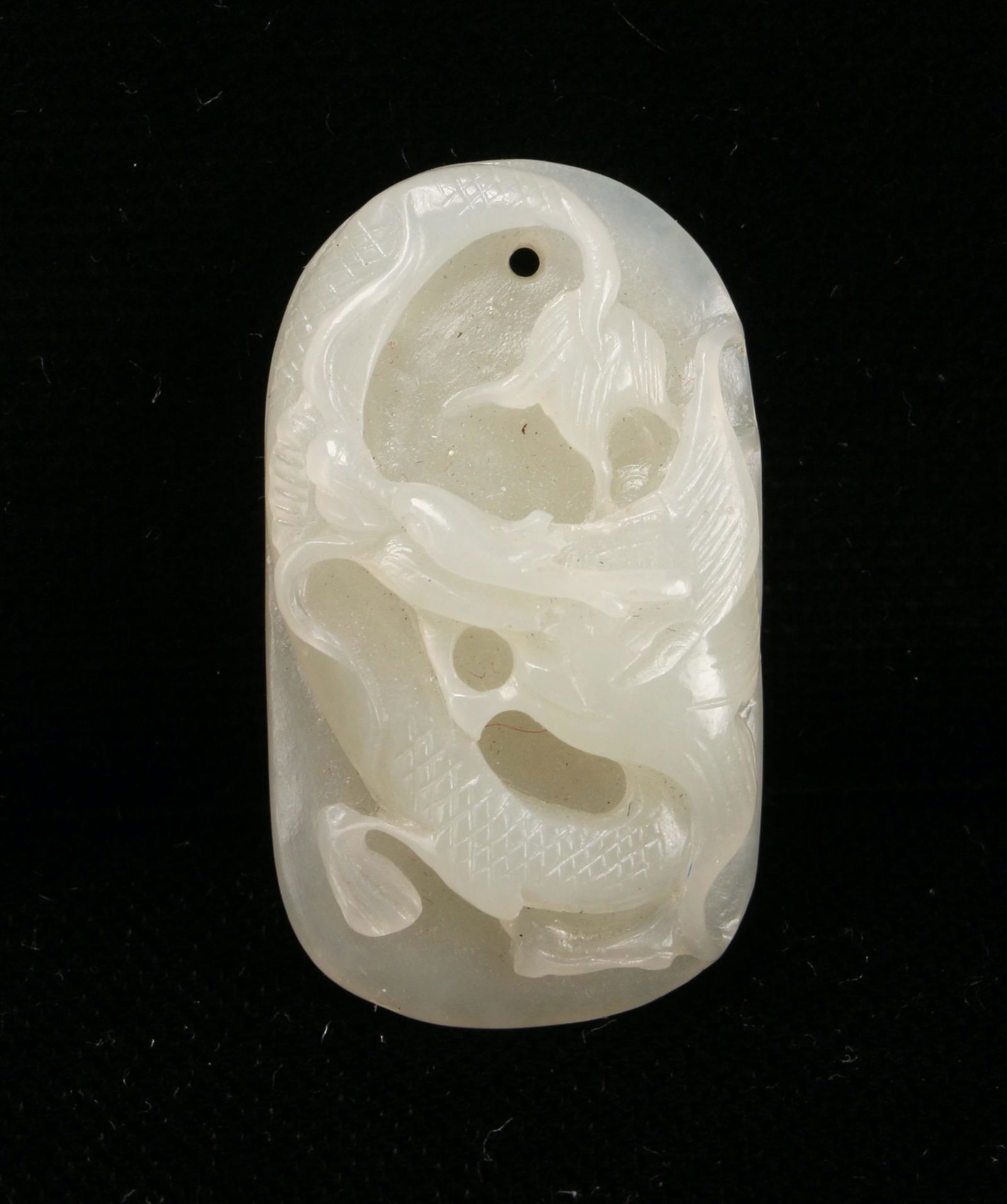 SMALL CARVED OVAL DRAGON PENDANT (1 of 3)