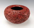 19TH CENTURY CARVED CINNABAR BOWL