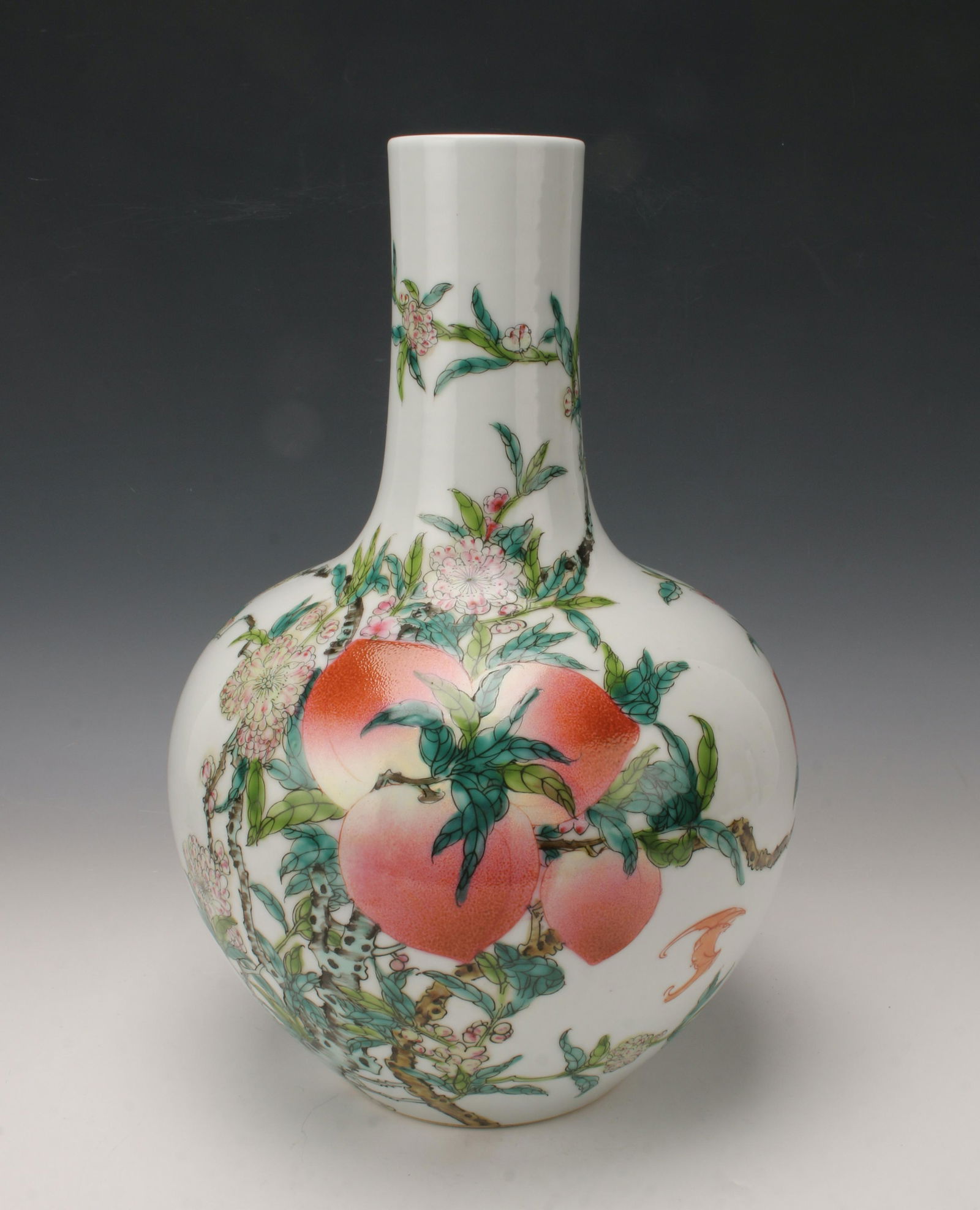 GLOBULAR BAT & PEACH VASE (1 of 6)