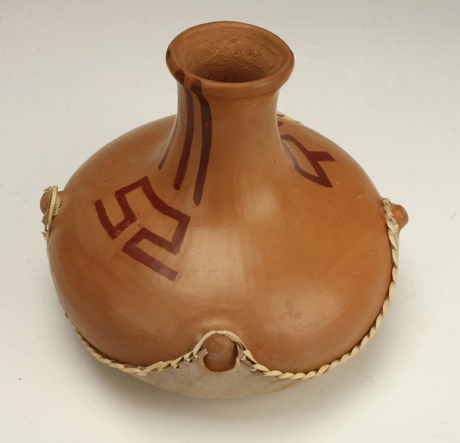 NATIVE AMERICAN CLAY CERAMIC DRUM (1 of 3)