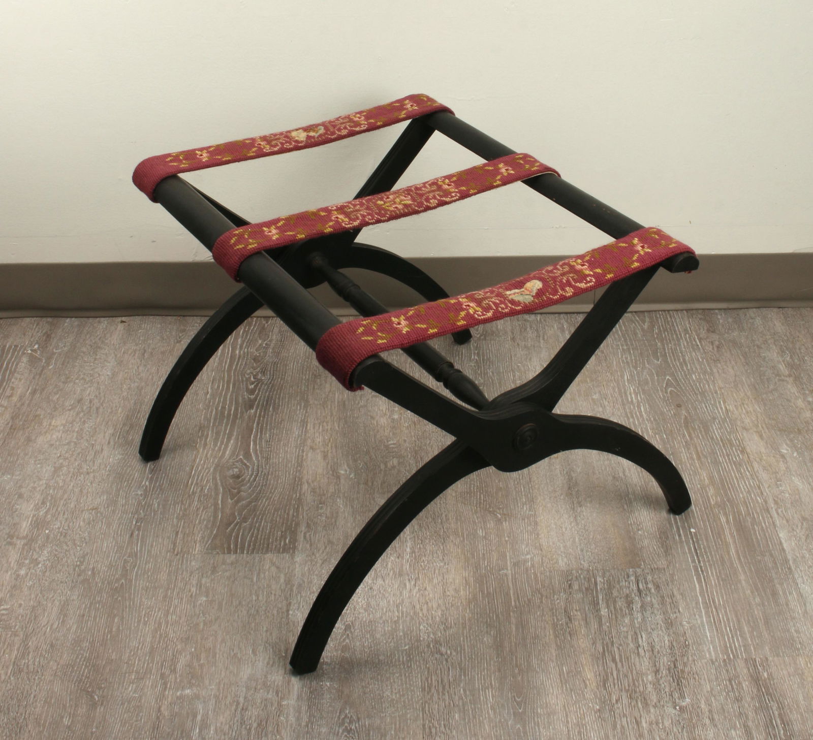 CUSTOM LUGGAGE RACK NEEDLEPOINT STRAPS (1 of 3)