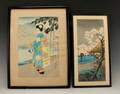 2 VINTAGE JAPANESE WOODBLOCK PRINTS
