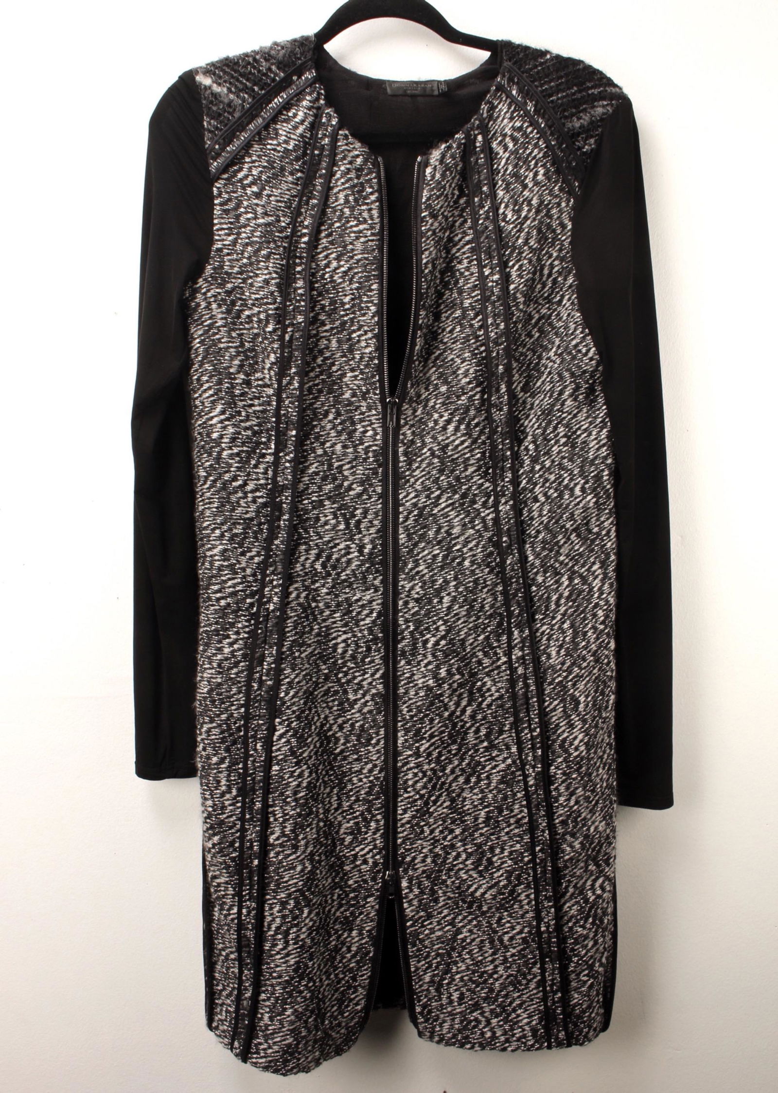 VINTAGE DONNA KARAN BLACK & WHITE DRESS (1 of 4)