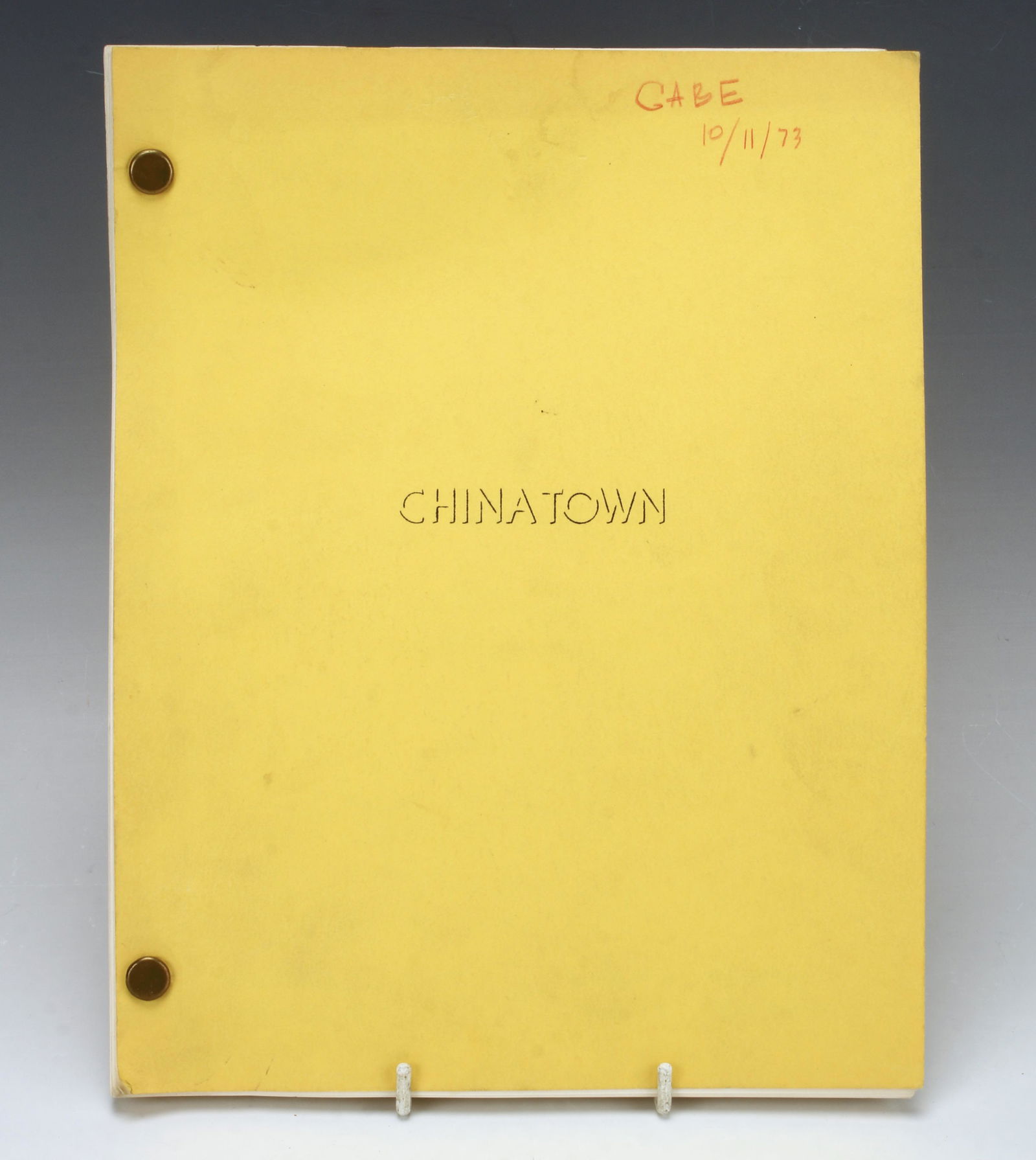CHINATOWN SCRIPT SCREENPLAY 3RD DRAFT OCT 9, 1973 (1 of 5)