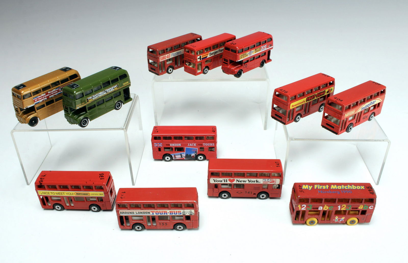 LOT OF 56 DOUBLE DECKER BUSES TOMICA MATCHBOX (1 of 7)