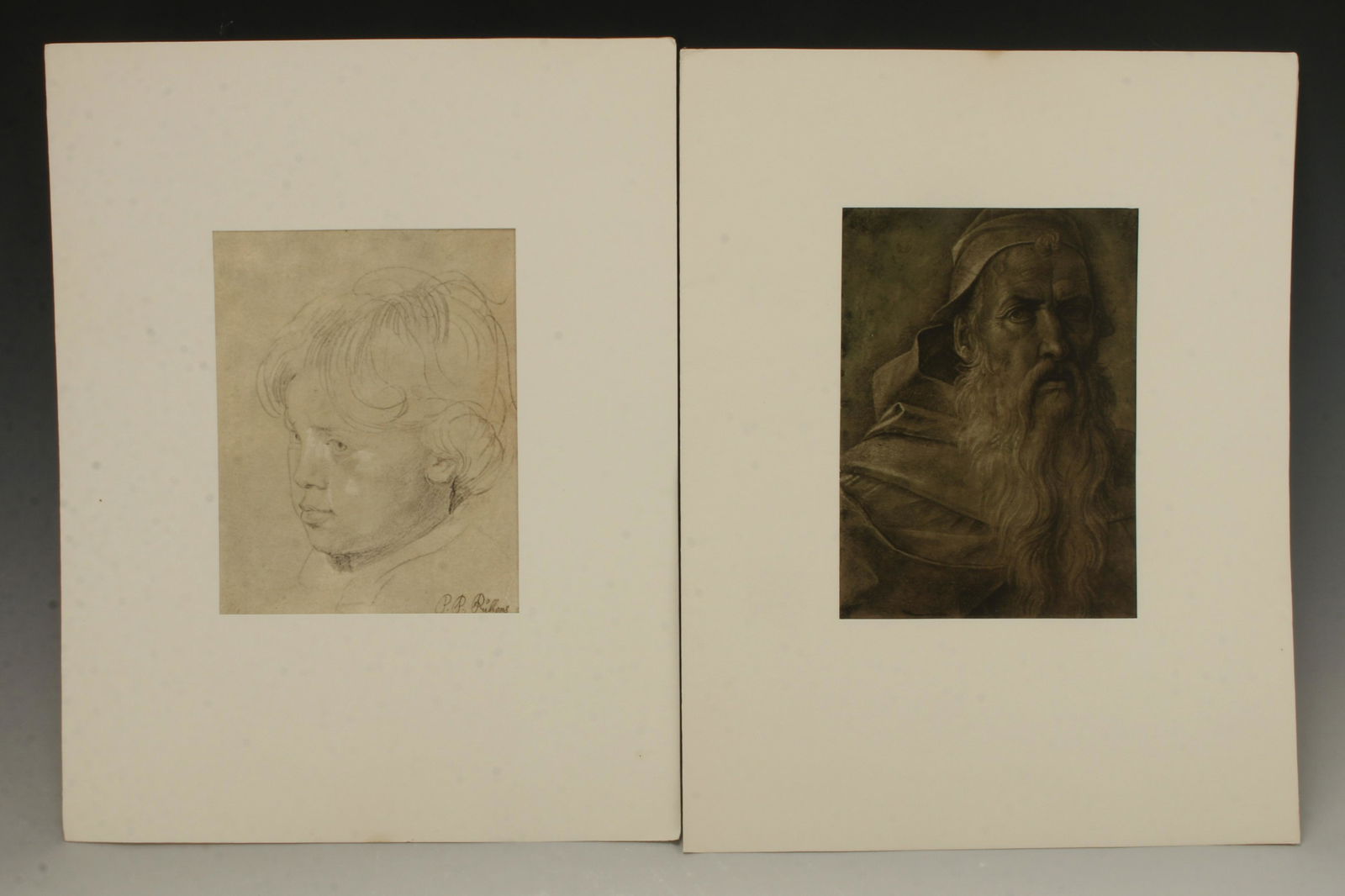 RUBENS & BERLLINI PRINTS: RUBENS & BERLLINI PRINTSSon of the Artist by Rubens, Penn Prints, New York Head of an Old Man by Bellini, Waterlow & Sons Limited, London $20 - $40