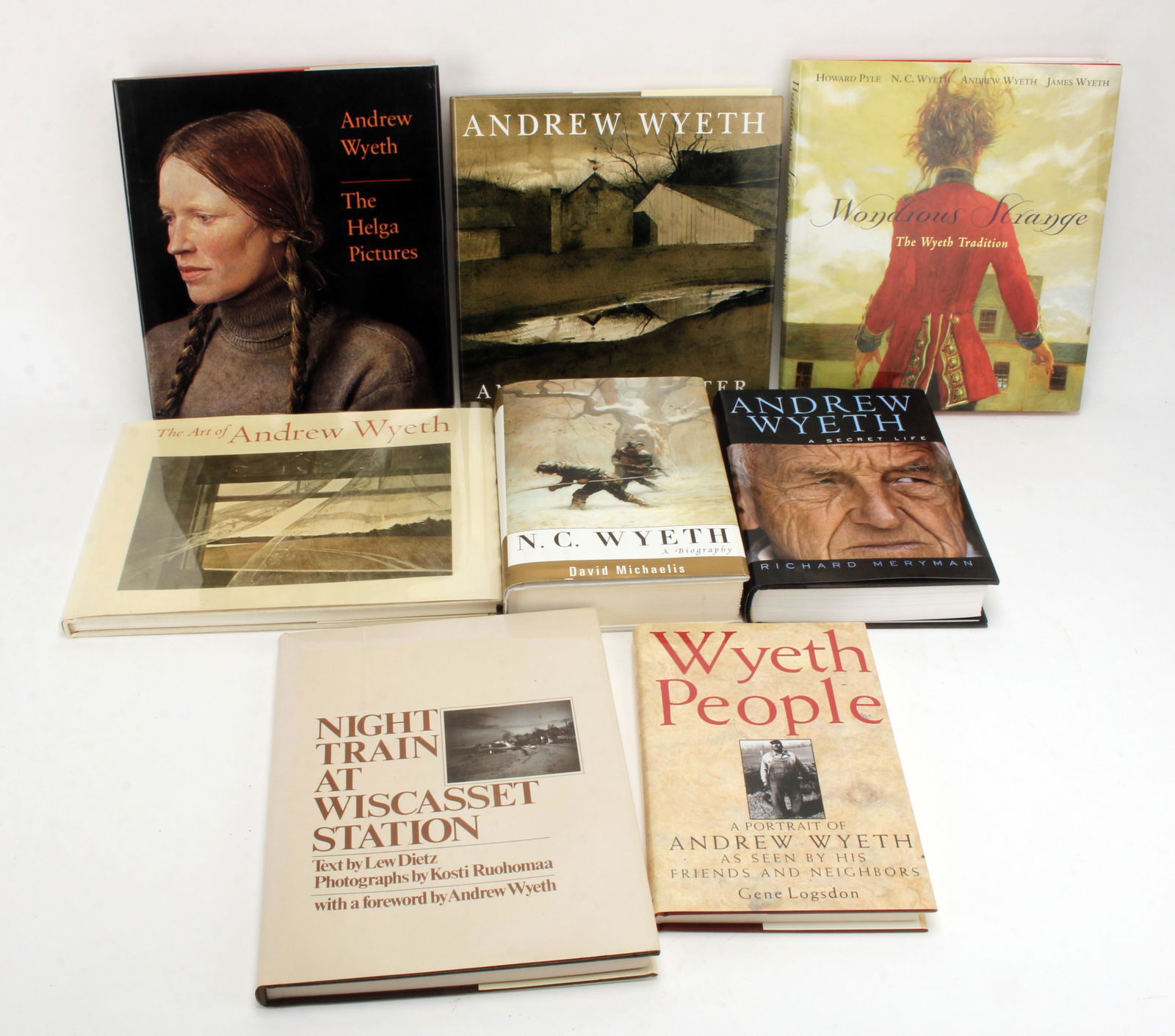 8 BOOKS ABOUT THE WYETHS HCDJ (1 of 2)