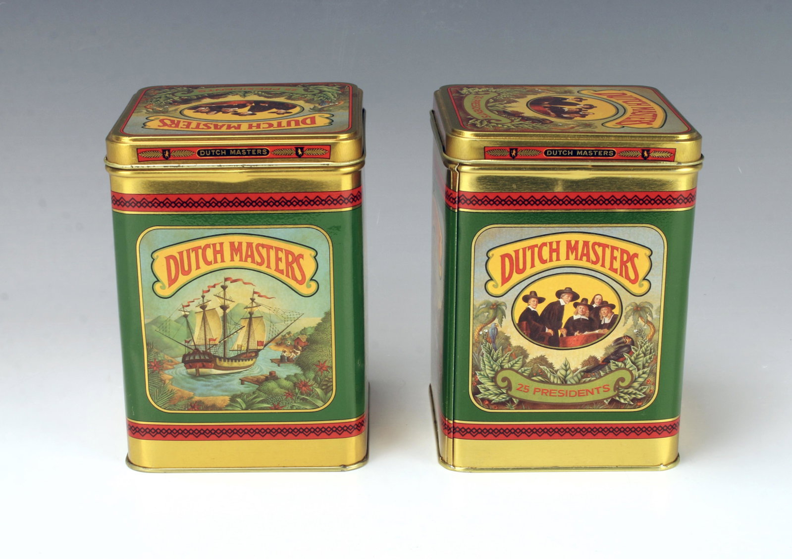 2 VINTAGE DUTCH MASTER CIGAR TINS