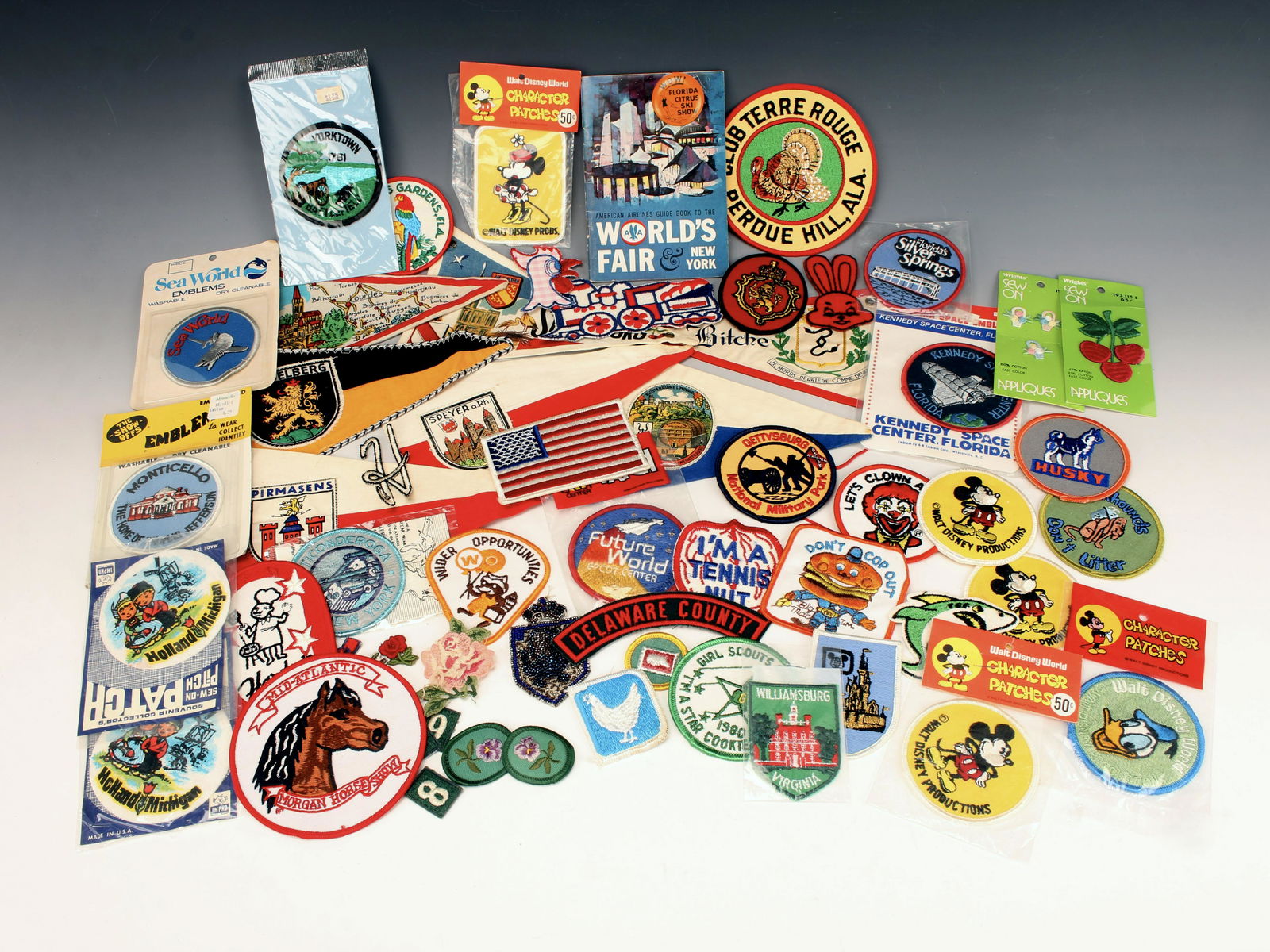 VINTAGE SOUVENIR PATCHES AND PENNANTS (1 of 7)