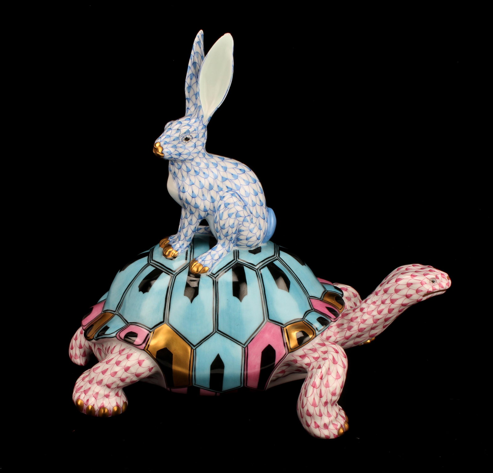 HEREND LARGE TORTOISE & HARE (1 of 8)