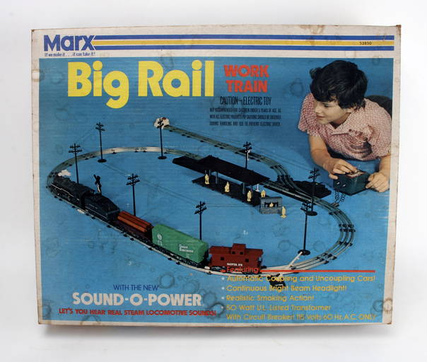 Vintage 1973 Marx Big Rail Work Train