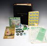GIRL SCOUT LEADER LOT BADGES, PINS, BOOKS