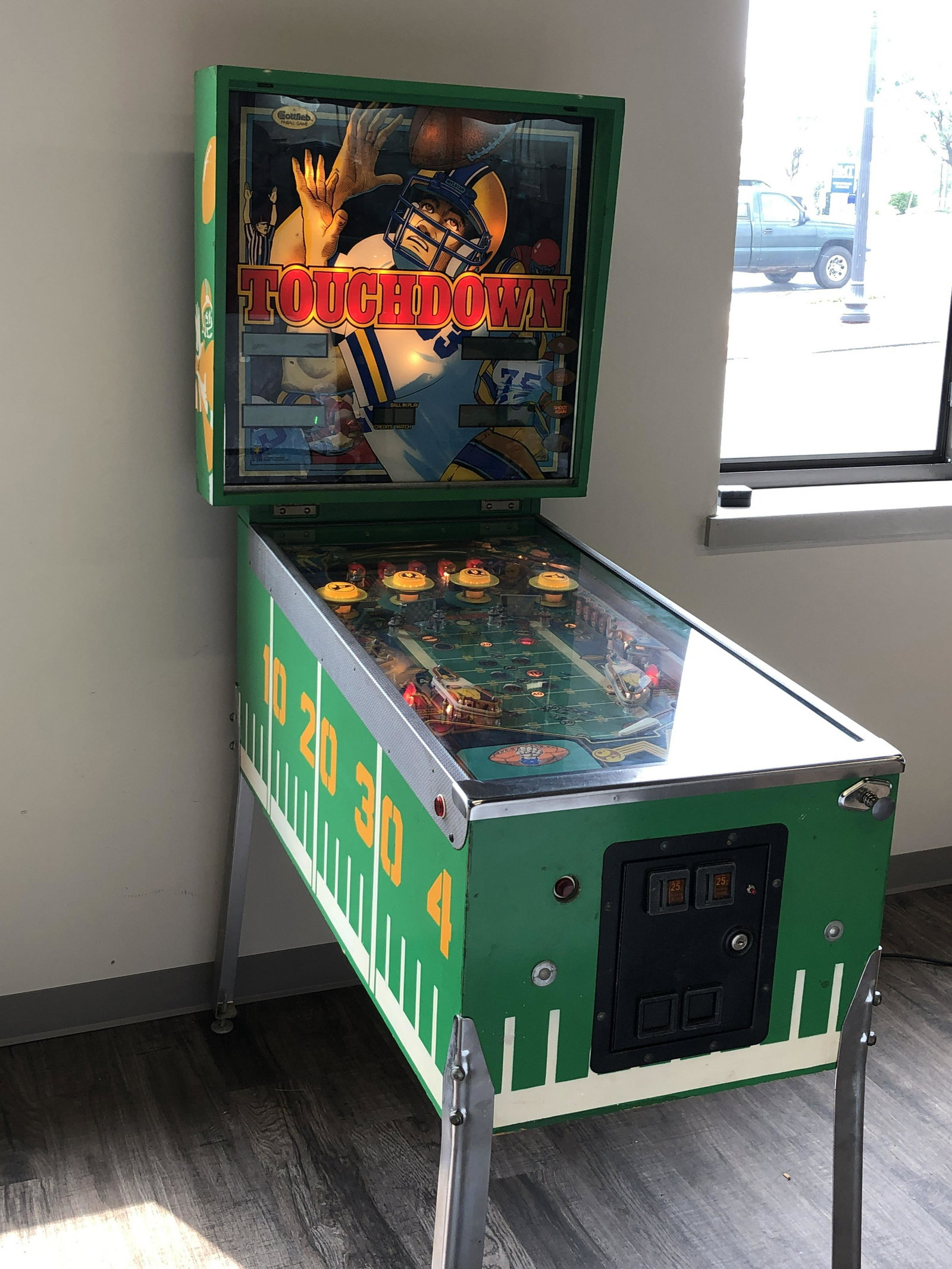 1984 GOTLLIEB MYLSTAR "TOUCHDOWN" PINBALL MACHINE (1 of 14)
