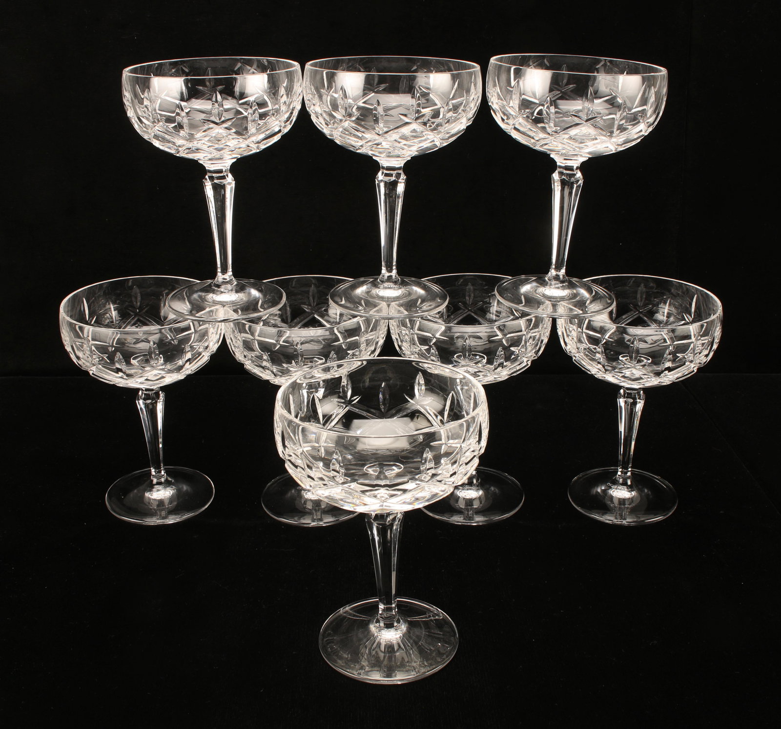 GORHAM KING EDWARD CRYSTAL CHAMPAGNE COUPES (1 of 7)
