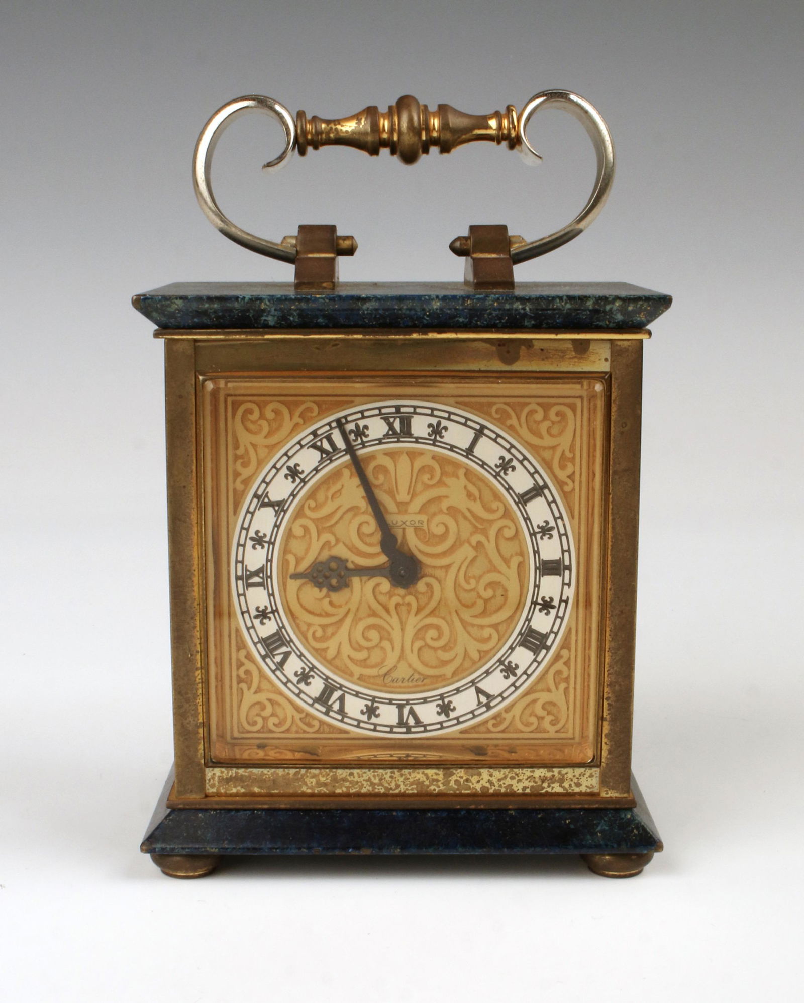 VINTAGE CARTIER LUXOR LAPIS LAZULI CLOCK (1 of 9)