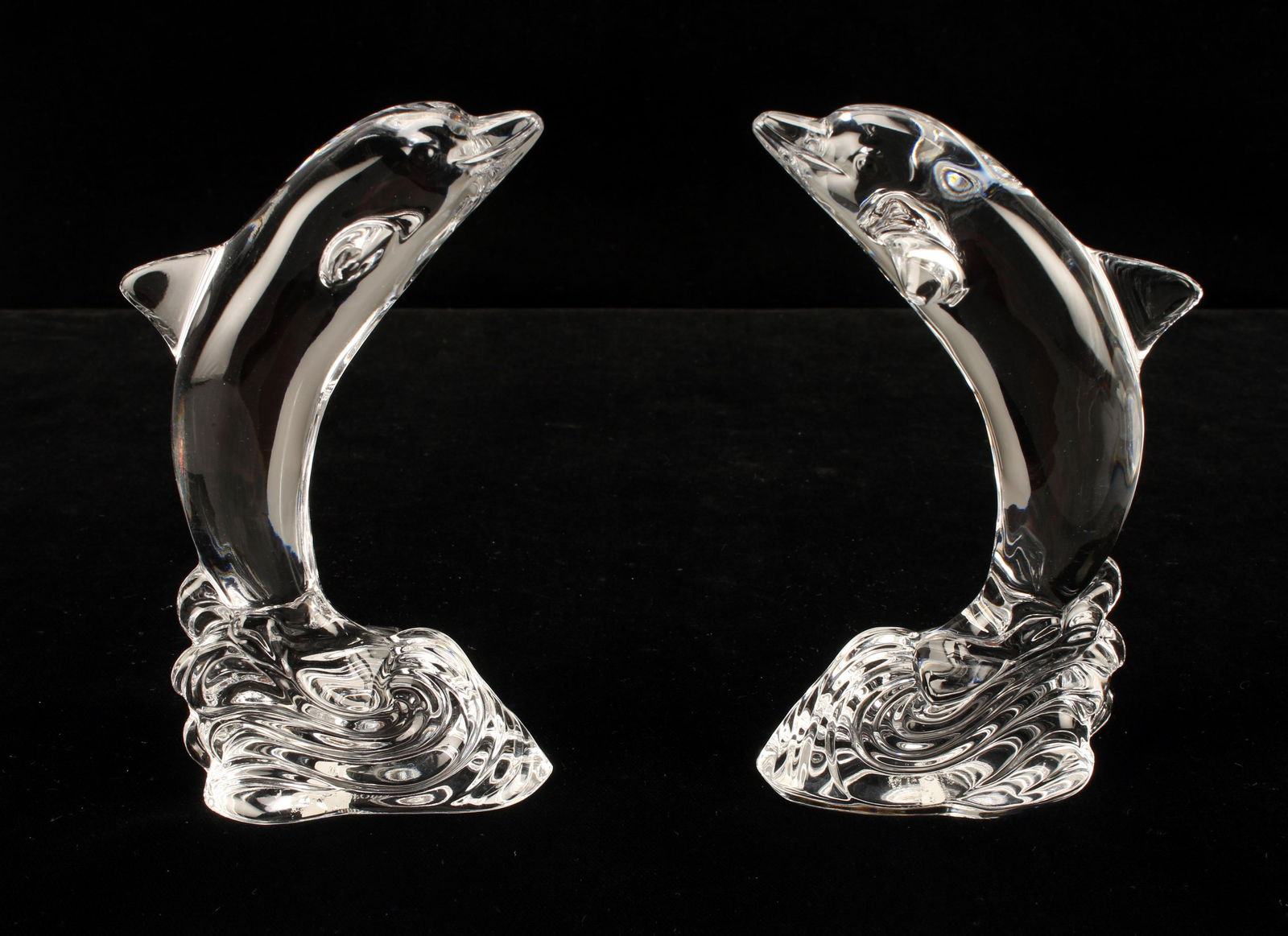 WATERFORD CRYSTAL DOLPHINS IN BOX (1 of 5)