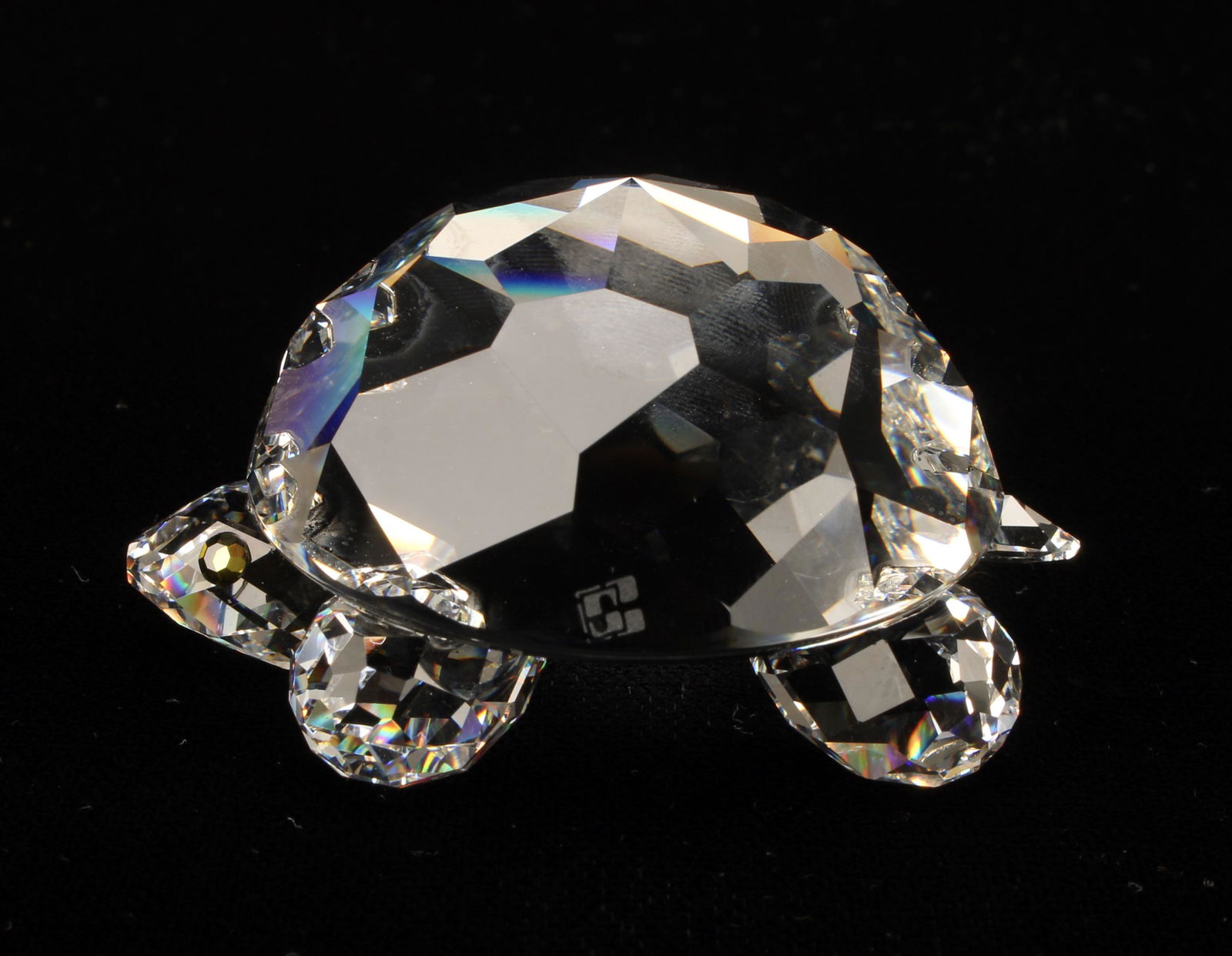 SWAROVSKI SILVER CRYSTAL TURTLE IN BOX (1 of 5)