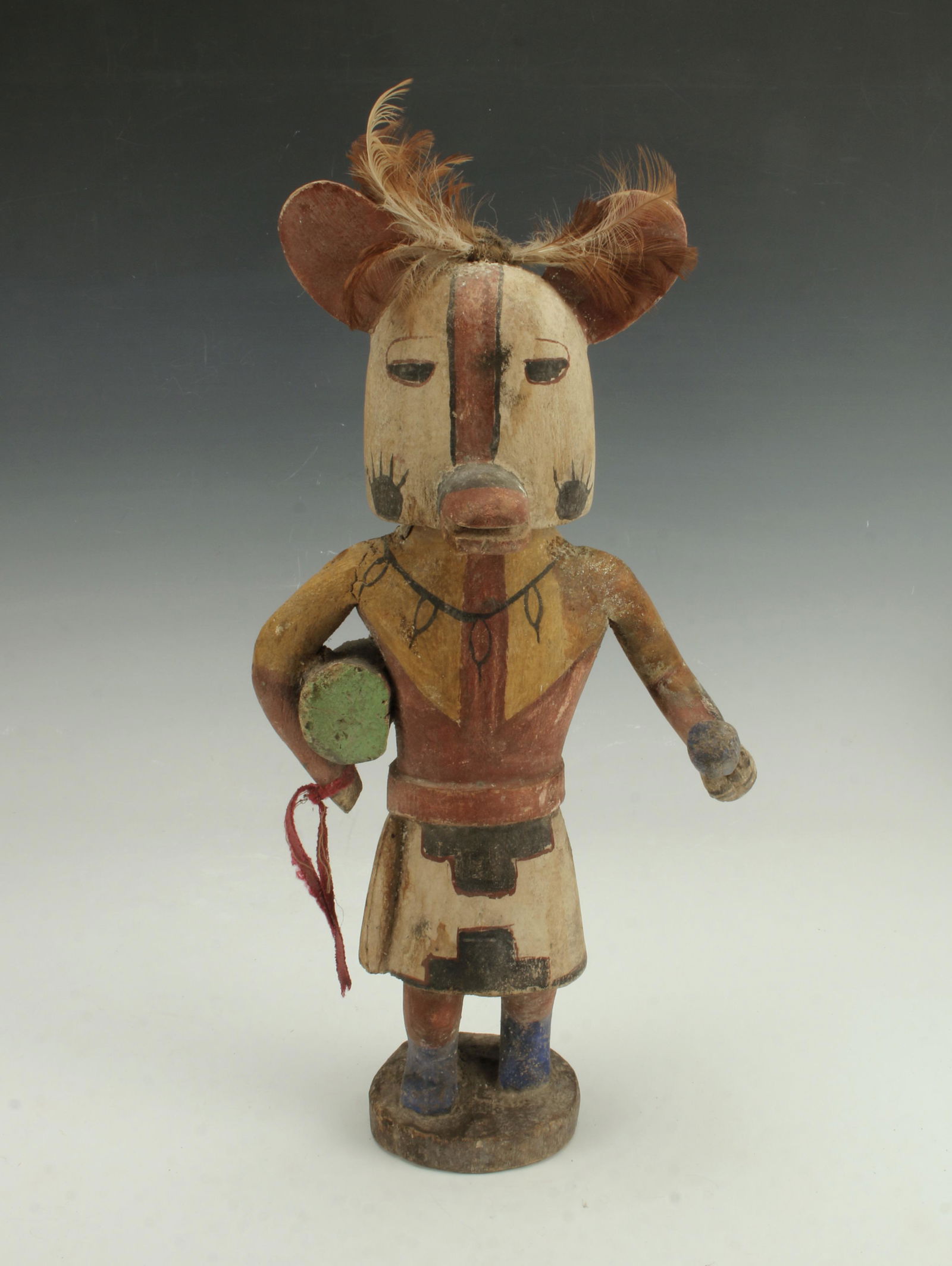 PAINTED WOOD HOPI KATSINA KACHINA FIGURE (1 of 6)