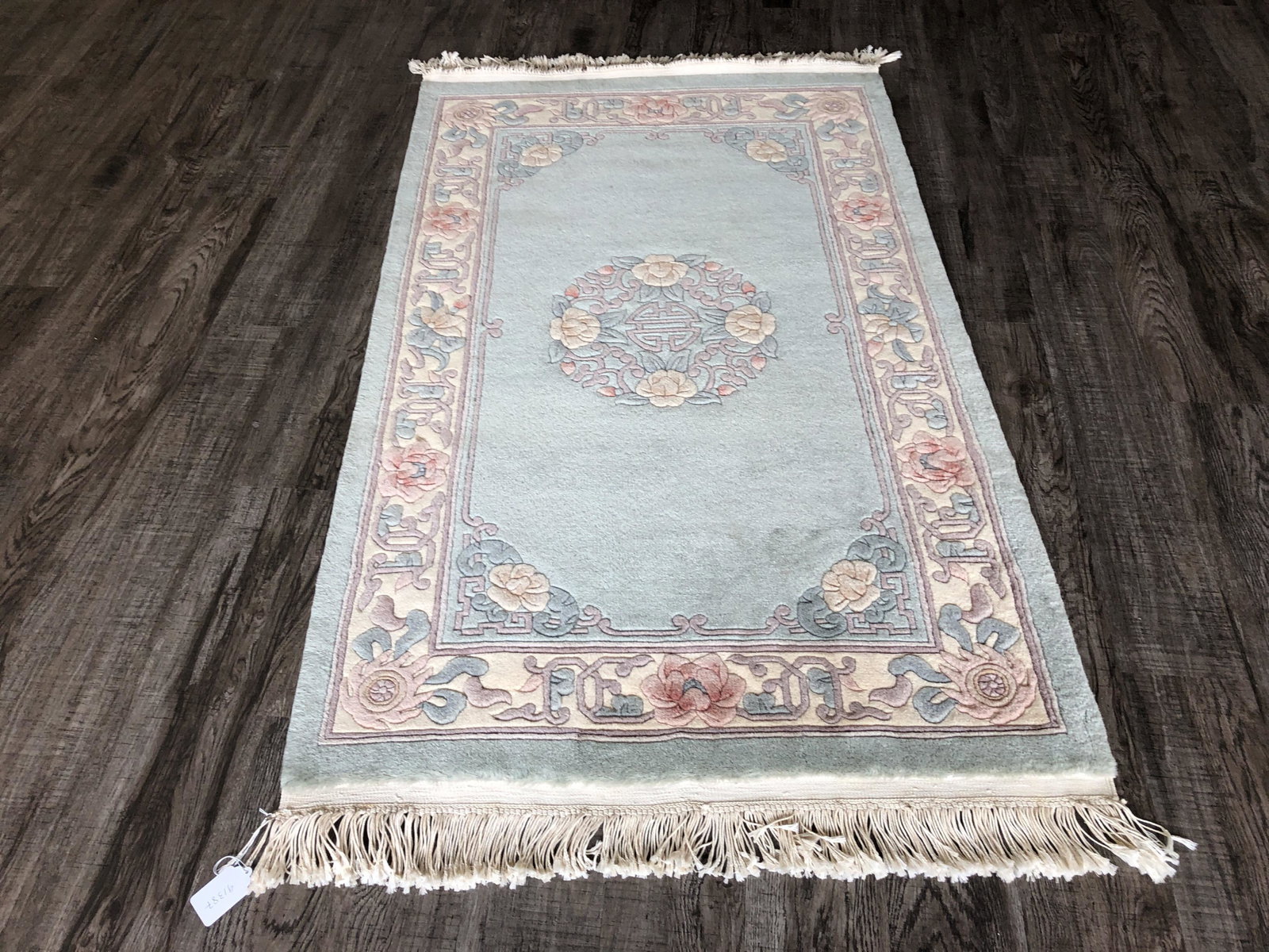 SCULPTED CHINESE AREA RUG CARPET (1 of 8)